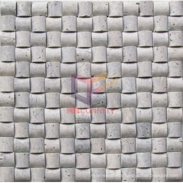 Arch Shape Travertine Mosaic (CFS903)